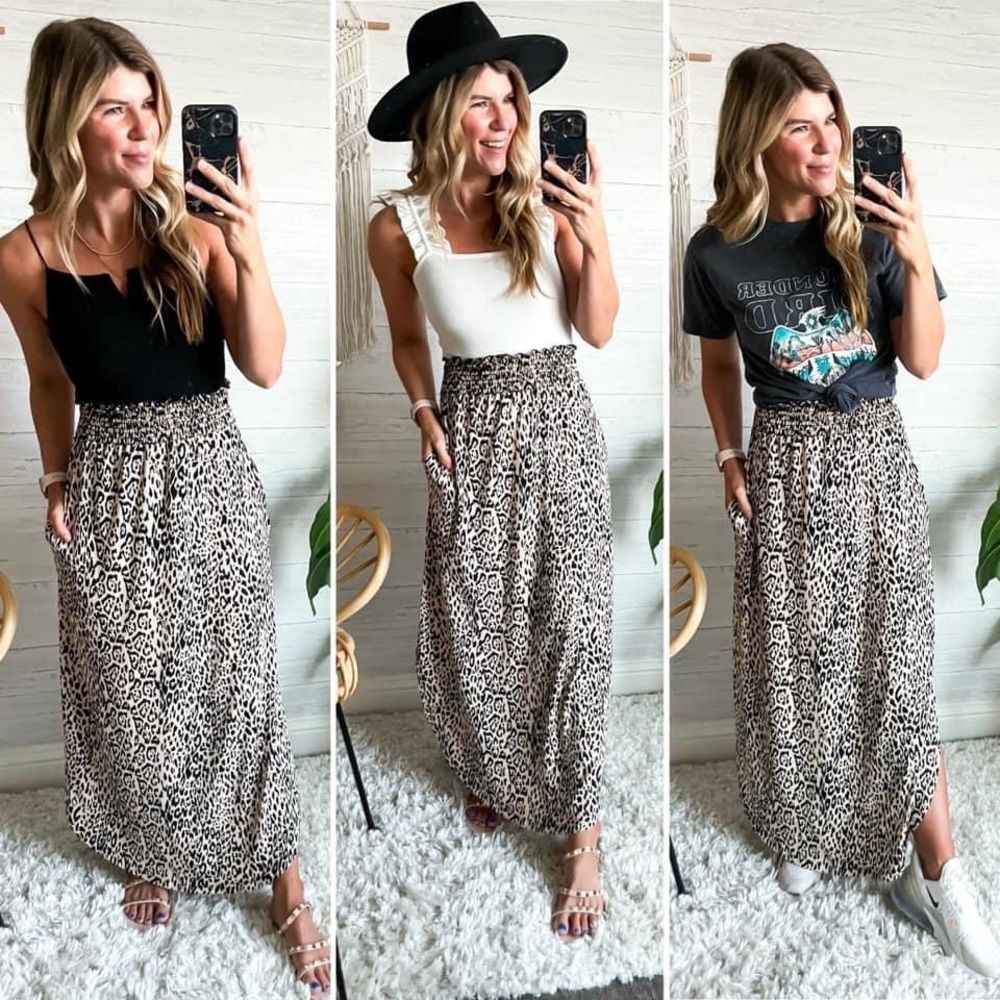 Leopard Maxi Skirt